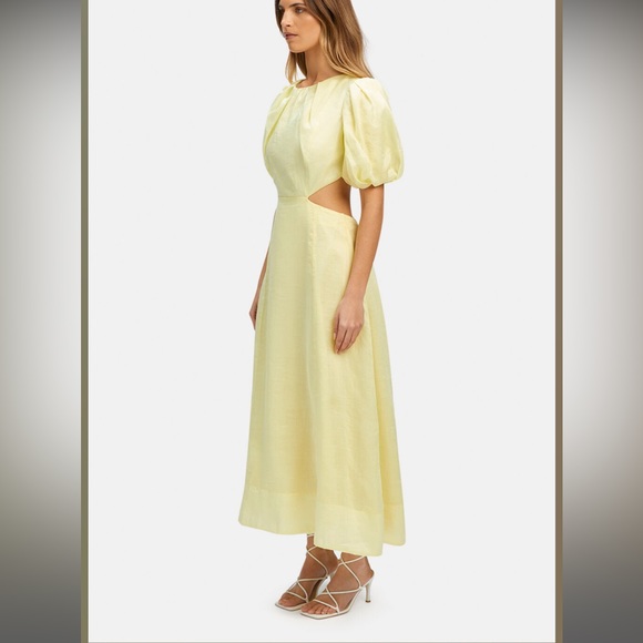 Bardot Malina midi dress in sunshine - Picture 2 of 6